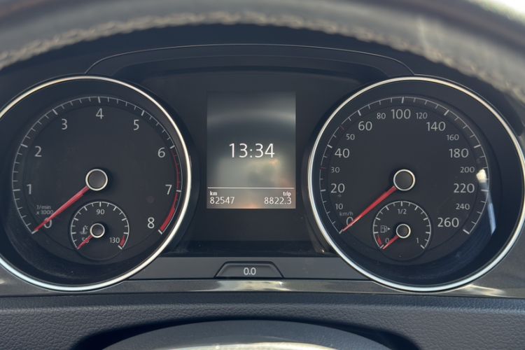 Used Volkswagen Golf 2017 230TSI Automatic Comfort Edition – Celebrating Milestone of One Million Units Odometer Close Up