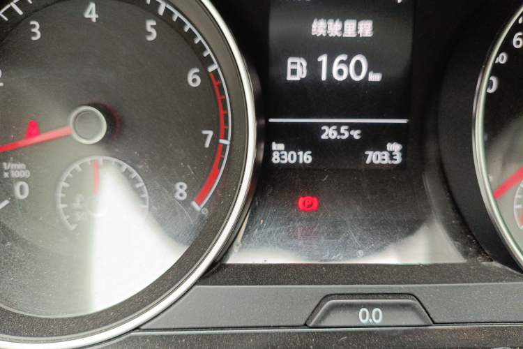 Used Volkswagen Golf 2017 230TSI Automatic Comfort Edition – Celebrating Milestone of One Million Units Odometer Close Up