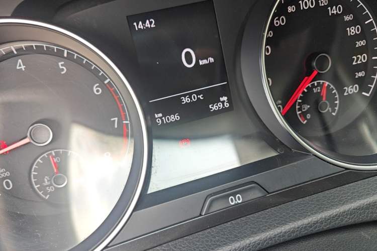 Used Volkswagen Golf 2017 230TSI Manual Comfort Edition – Celebrating Milestone of One Million Units Odometer Close Up