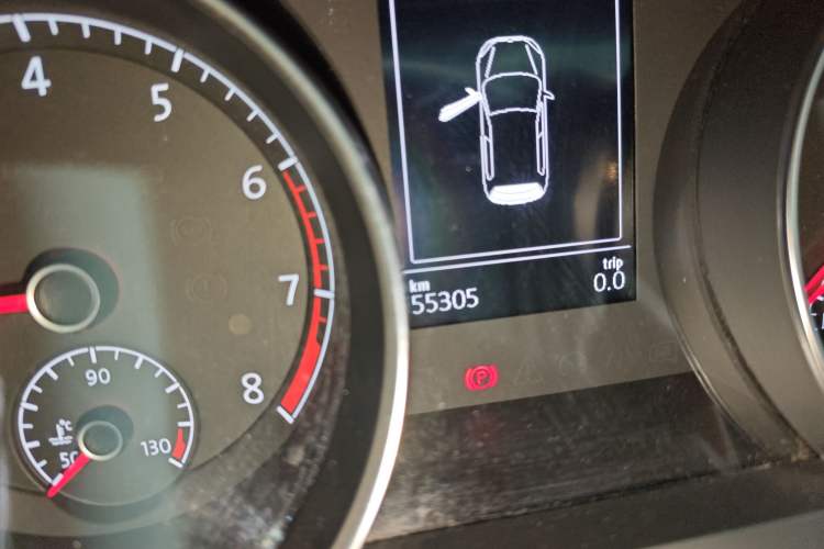 Used Volkswagen Golf 2017 230TSI Manual Comfort Edition – Celebrating Milestone of One Million Units Odometer Close Up