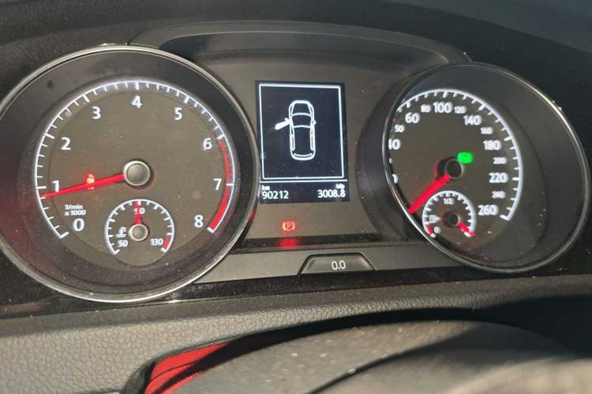 Used Volkswagen Golf 2018 280TSI Automatic R-Line Model Odometer Close Up