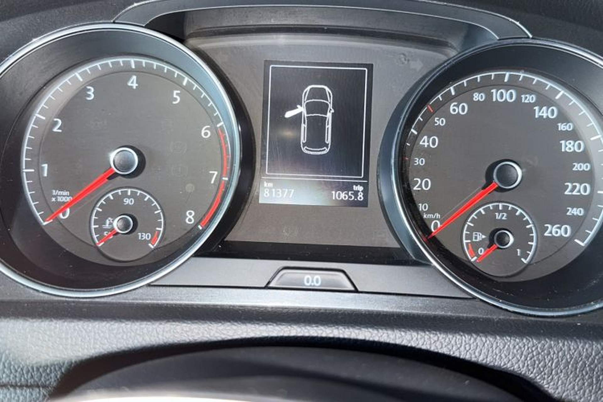 Used Volkswagen Golf 2018 230TSI Automatic Comfort Model Odometer Close Up