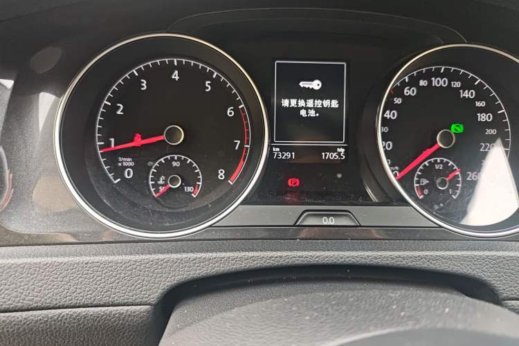 Used Volkswagen Golf 2018 1.6L Automatic Comfort Model Odometer Close Up