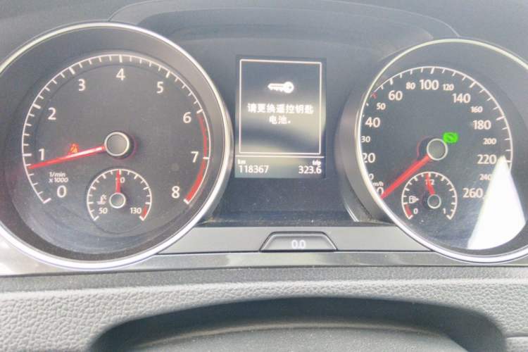 Used Volkswagen Golf 2018 1.6L Automatic Comfort Model Odometer Close Up