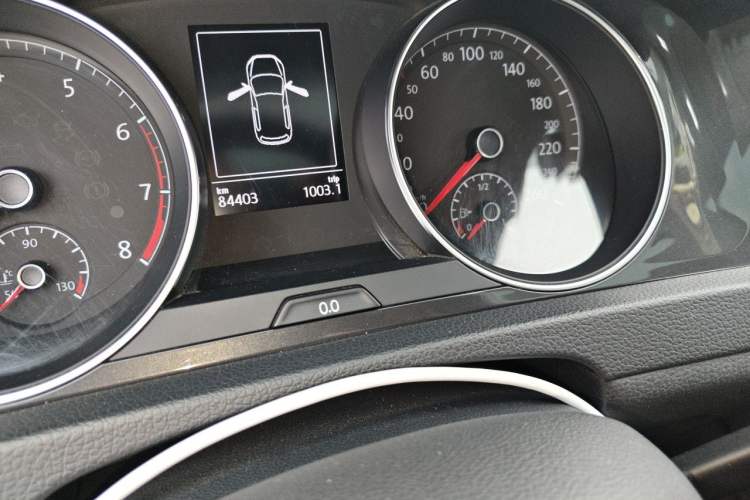 Used Volkswagen Golf 2018 1.6L Automatic Comfort Model Odometer Close Up