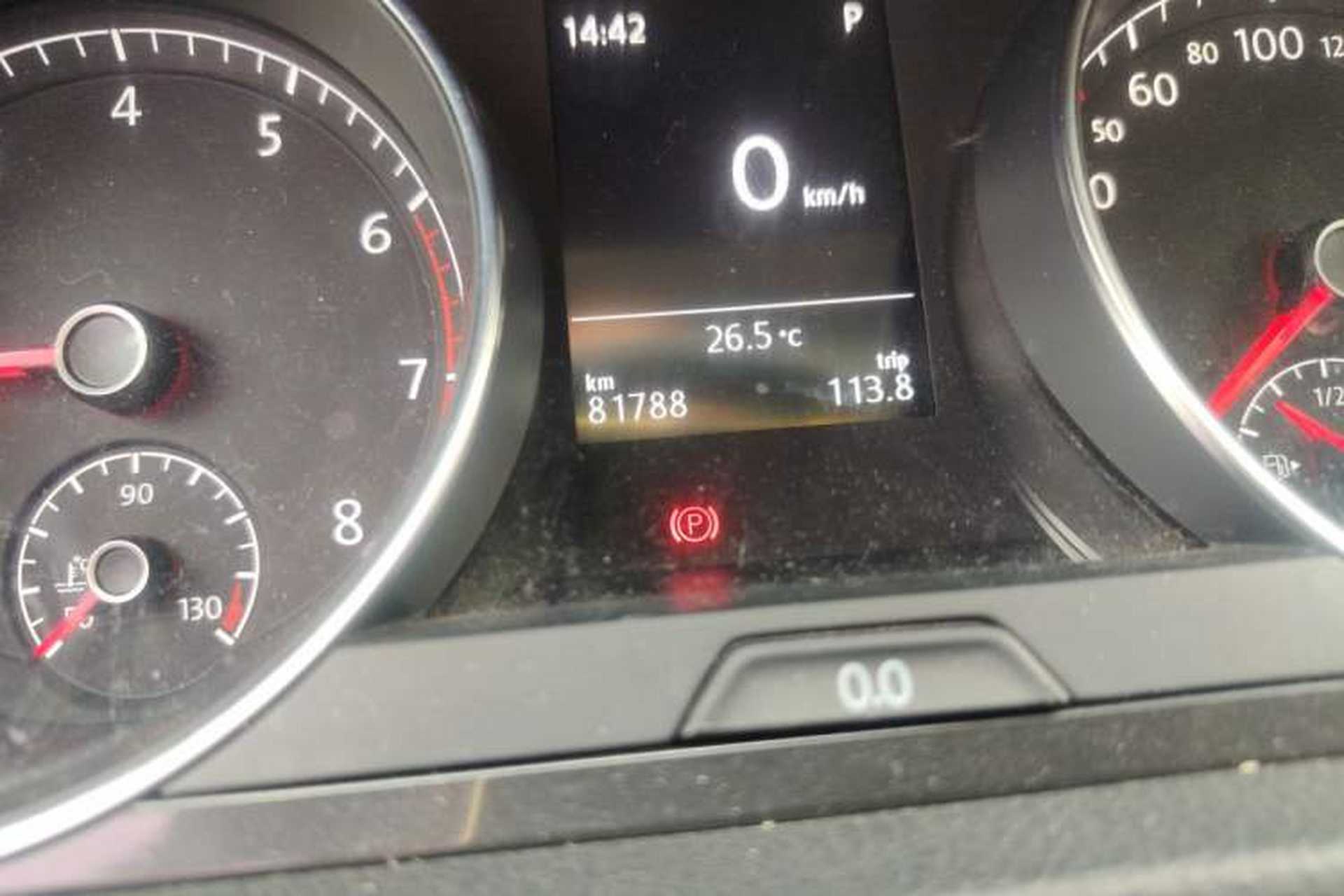 Used Volkswagen Golf 2018 230TSI Automatic Comfort Model Odometer Close Up