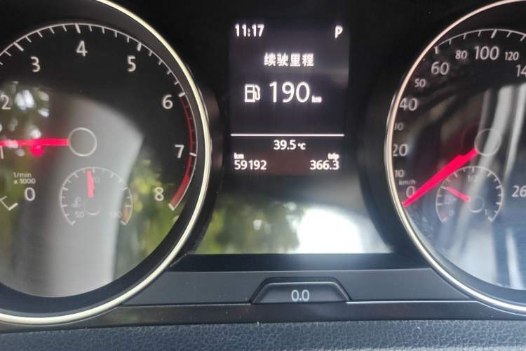 Used Volkswagen Golf 2018 230TSI Automatic Comfort Model Odometer Close Up
