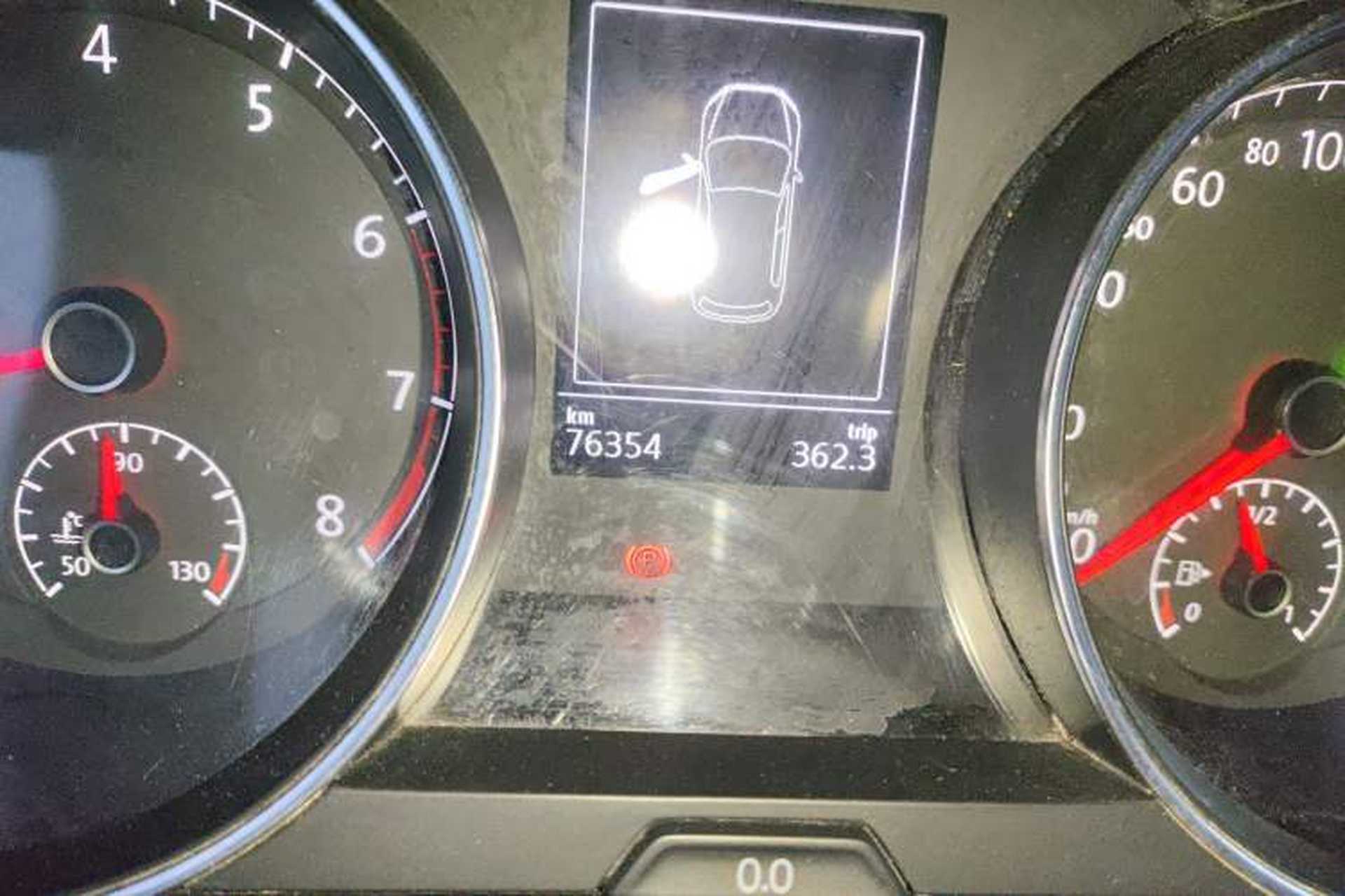 Used Volkswagen Golf 2018 1.6L Automatic Comfort Model Odometer Close Up