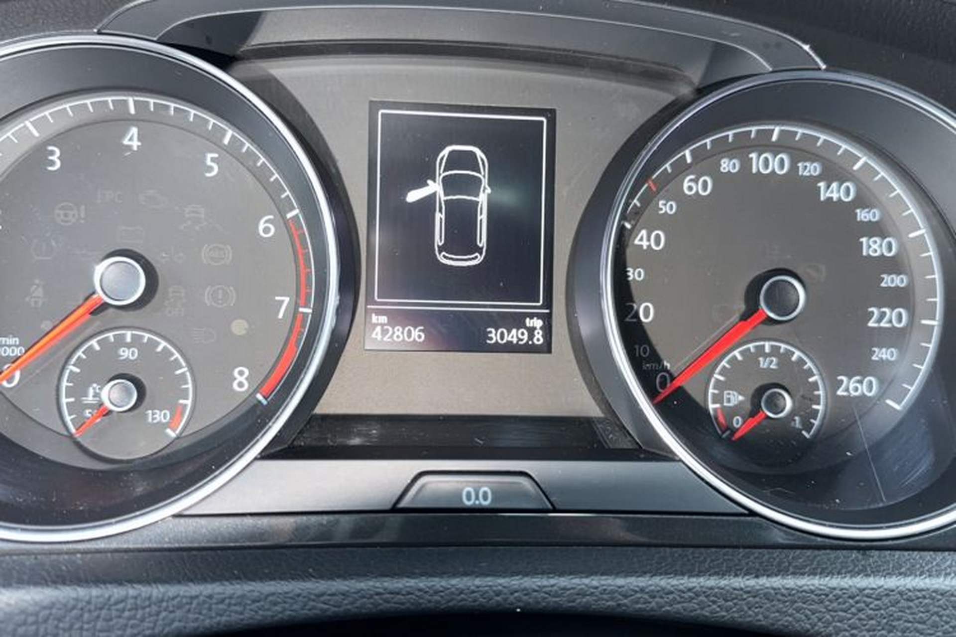 Used Volkswagen Golf 2018 1.6L Automatic Comfort Model Odometer Close Up