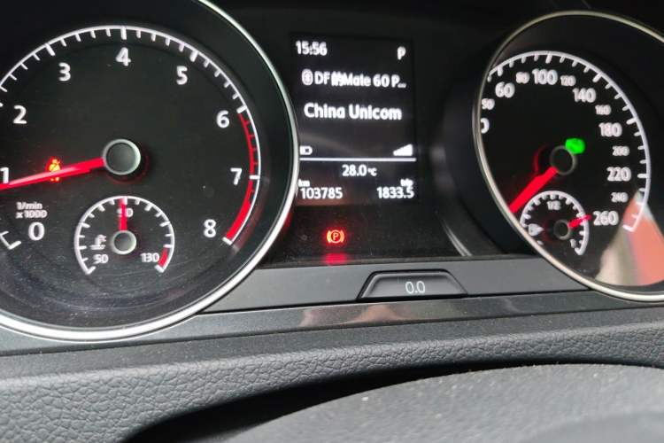 Used Volkswagen Golf 2018 230TSI Automatic Luxury Version Odometer Close Up