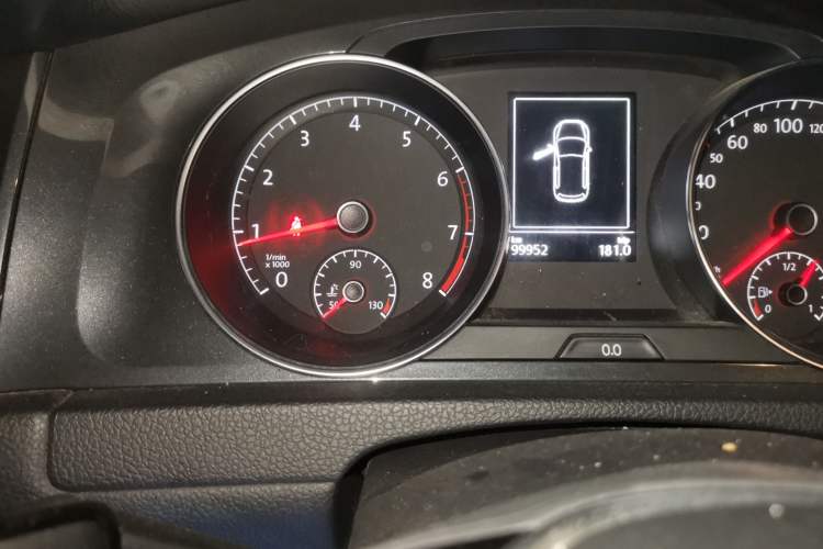 Used Volkswagen Golf 2018 1.6L Automatic Comfort Model Odometer Close Up