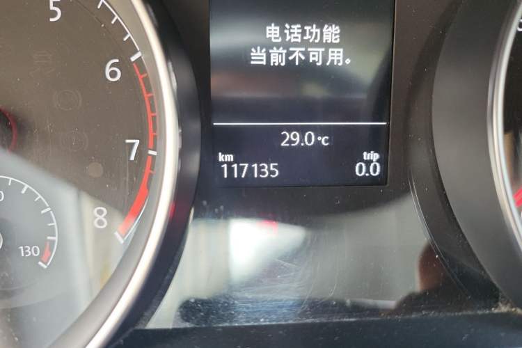Used Volkswagen Golf 2018 230TSI Automatic Comfort Model Odometer Close Up