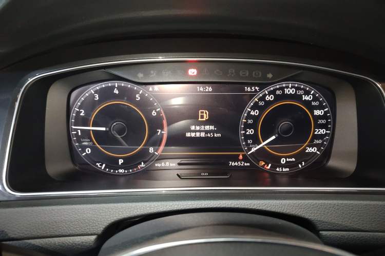 Used Volkswagen Golf 2019 280TSI DSG Luxury Version China VI Standard Instrument Cluster