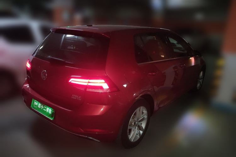 Used Volkswagen Golf 2019 280TSI DSG Comfort Version China VI Standard Rear Right 45 Deg