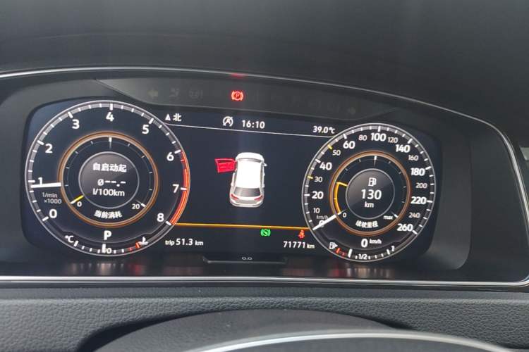 Used Volkswagen Golf 2019 280TSI DSG Luxury Version China VI Standard Instrument Cluster