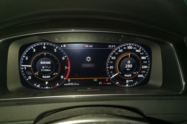 Used Volkswagen Golf 2019 280TSI DSG Luxury Version China VI Standard Instrument Cluster