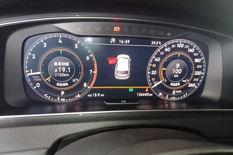 Used Volkswagen Golf 2019 280TSI DSG Luxury Version China VI Standard Instrument Cluster