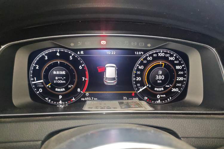Used Volkswagen Golf 2019 280TSI DSG R-Line China VI Standard Instrument Cluster
