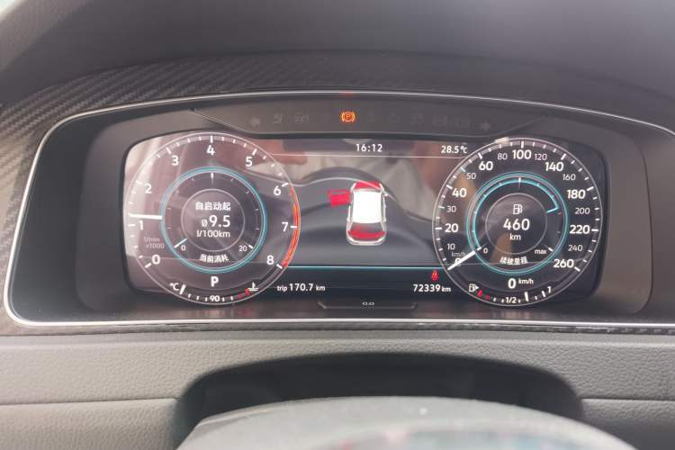 Used Volkswagen Golf 2019 280TSI DSG R-Line China VI Standard Instrument Cluster