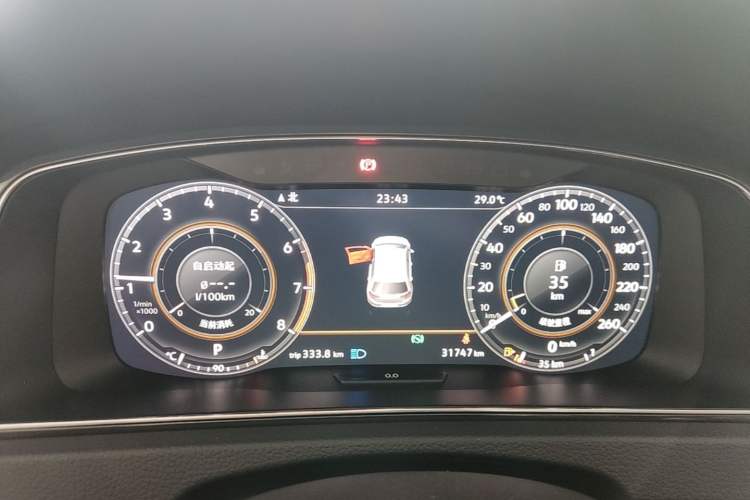 Used Volkswagen Golf 2019 280TSI DSG Luxury Version China VI Standard Instrument Cluster