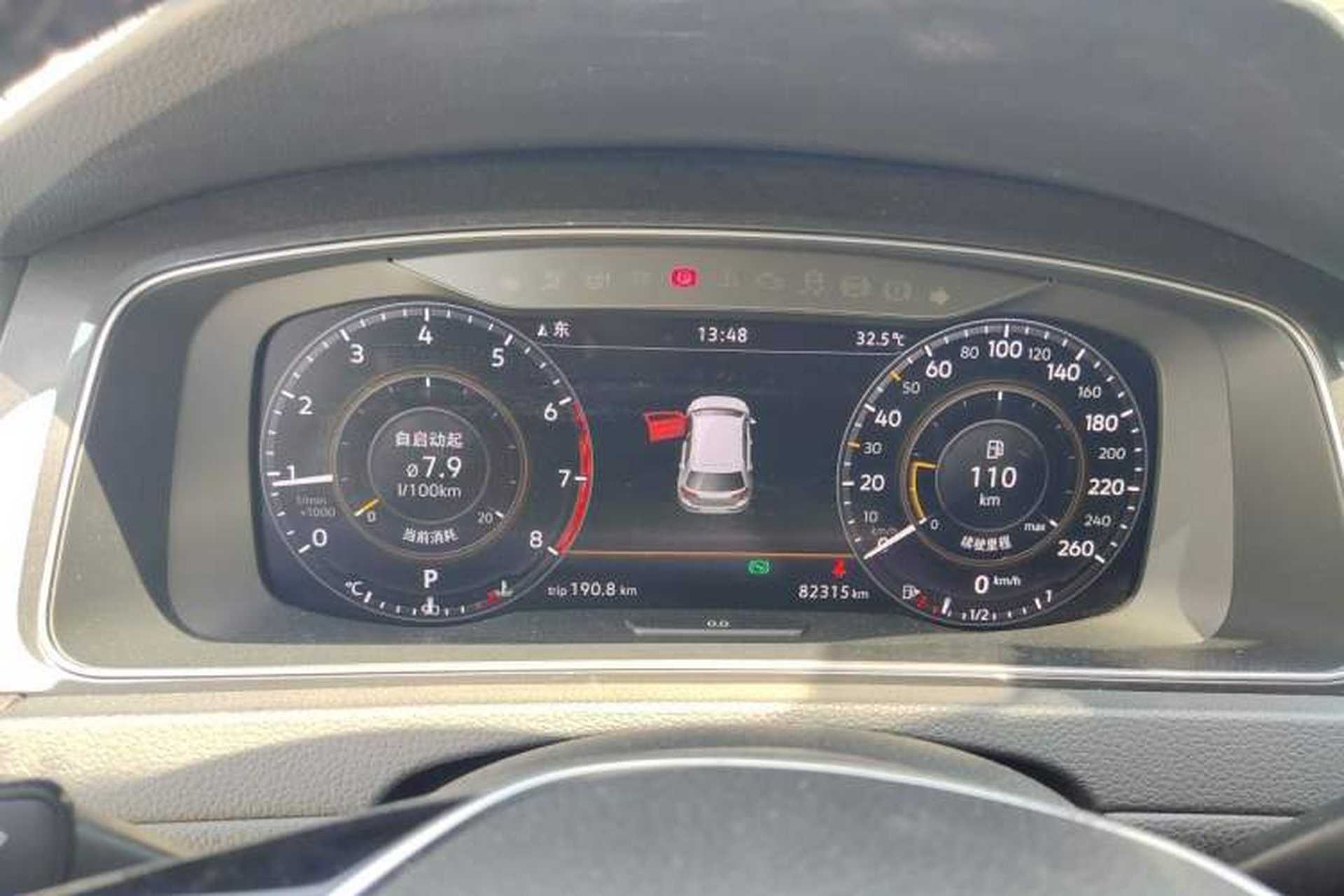 Used Volkswagen Golf 2019 280TSI DSG Luxury Version China VI Standard Instrument Cluster