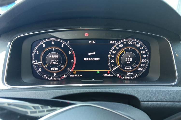 Used Volkswagen Golf 2019 280TSI DSG Luxury Version China VI Standard Instrument Cluster