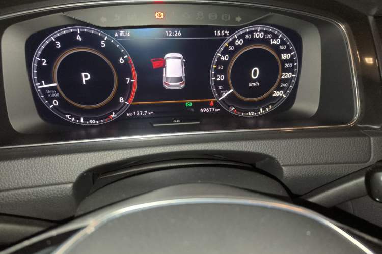 Used Volkswagen Golf 2019 280TSI DSG Luxury Version China VI Standard Odometer Close Up