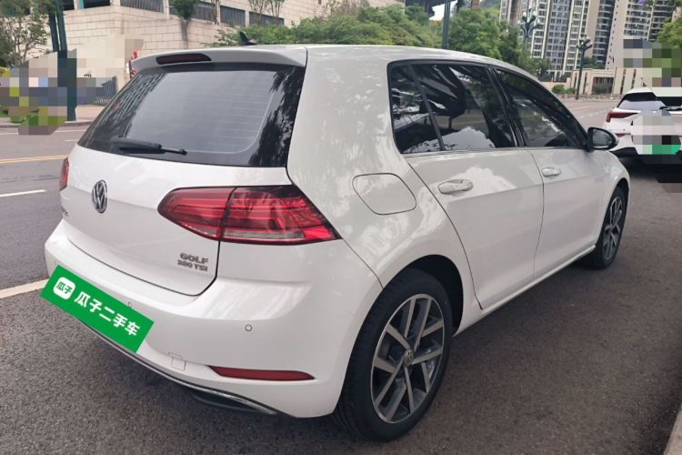Used Volkswagen Golf 2019 280TSI DSG Comfort Version China VI Standard Rear Right 45 Deg