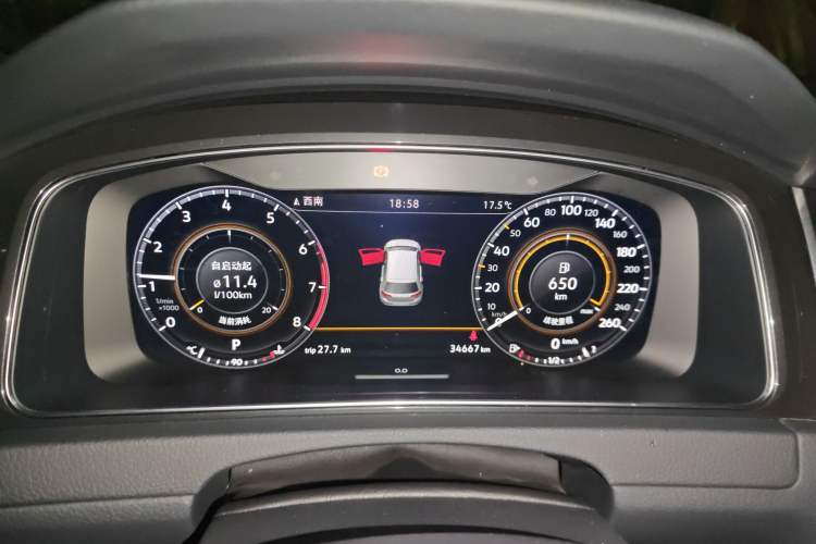 Used Volkswagen Golf 2020 Zhiai Edition 280TSI DSG Luxury Model Instrument Cluster