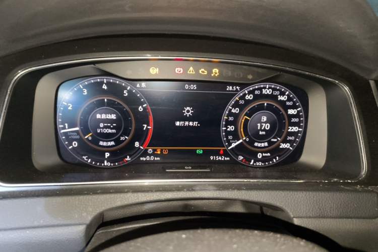 Used Volkswagen Golf 2020 Zhiai Edition 280TSI DSG Luxury Model Instrument Cluster