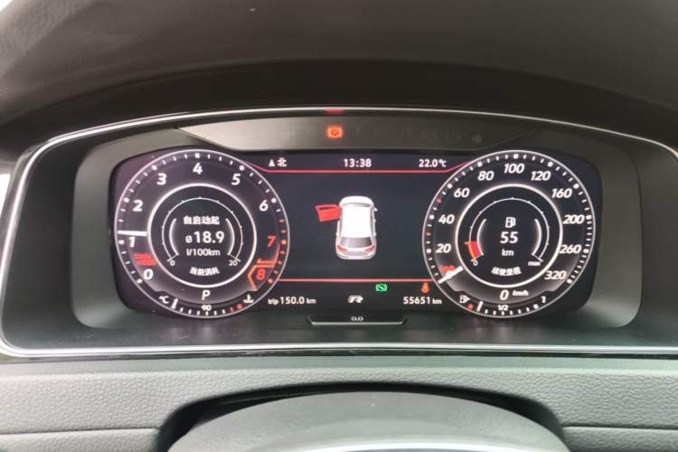 Used Volkswagen Golf 2020 Zhiai Edition 280TSI DSG Comfort Model Instrument Cluster