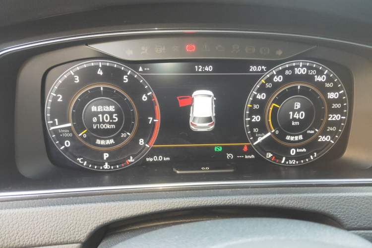 Used Volkswagen Golf 2020 Zhiai Edition 280TSI DSG Luxury Model Instrument Cluster