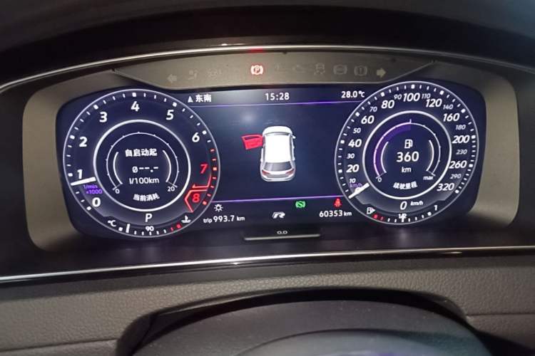 Used Volkswagen Golf 2020 Charming Edition 280TSI DSG R-Line Instrument Cluster