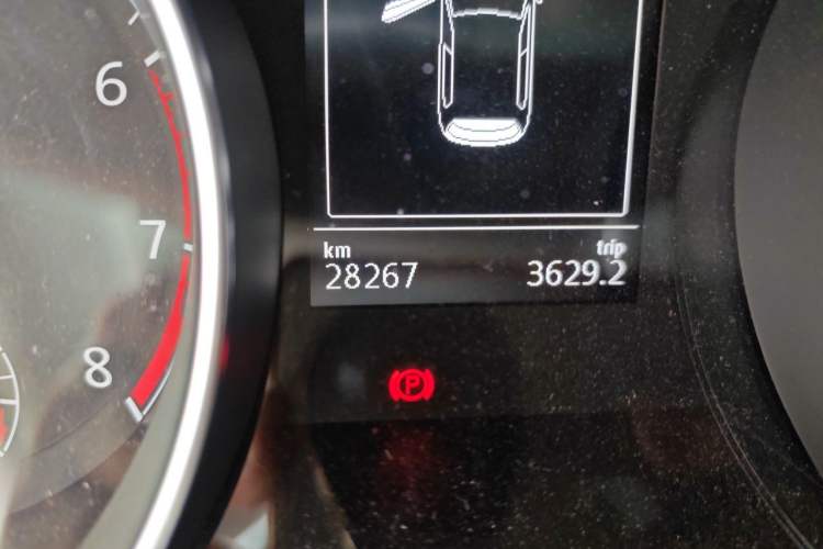 Used Volkswagen Golf 2020 Zhiai Edition 280TSI DSG Comfort Model Odometer Close Up