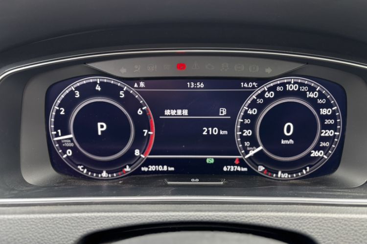 Used Volkswagen Golf 2020 280TSI DSG Comfort Version Odometer Close Up