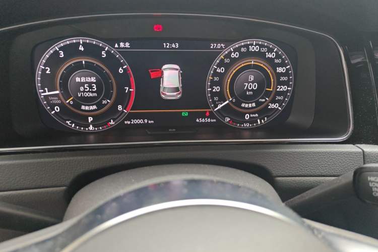 Used Volkswagen Golf 2020 Charming Edition 280TSI DSG R-Line Odometer Close Up