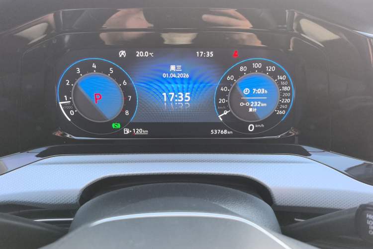 Used Volkswagen Golf 2021 280TSI DSG Pro Odometer Close Up