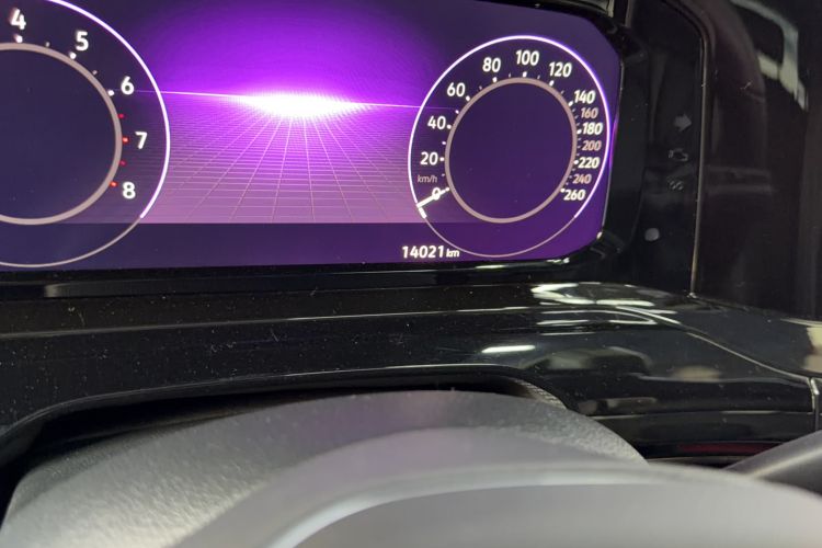 Used Volkswagen Golf 2021 280TSI DSG R-Line Odometer Close Up