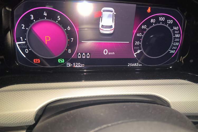 Used Volkswagen Golf 2021 280TSI DSG Pro Odometer Close Up
