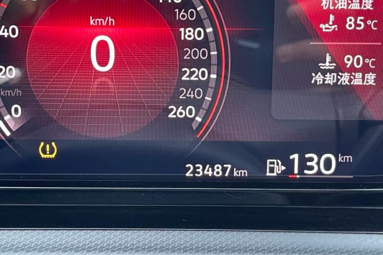Used Volkswagen Golf 2021 280TSI DSG 30th Anniversary Edition Odometer Close Up