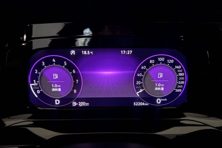 Used Volkswagen Golf 2021 280TSI DSG Pro First Edition Odometer Close Up