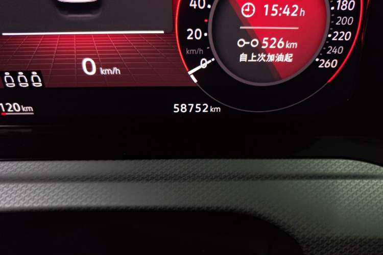 Used Volkswagen Golf 2021 280TSI DSG Pro First Edition Odometer Close Up