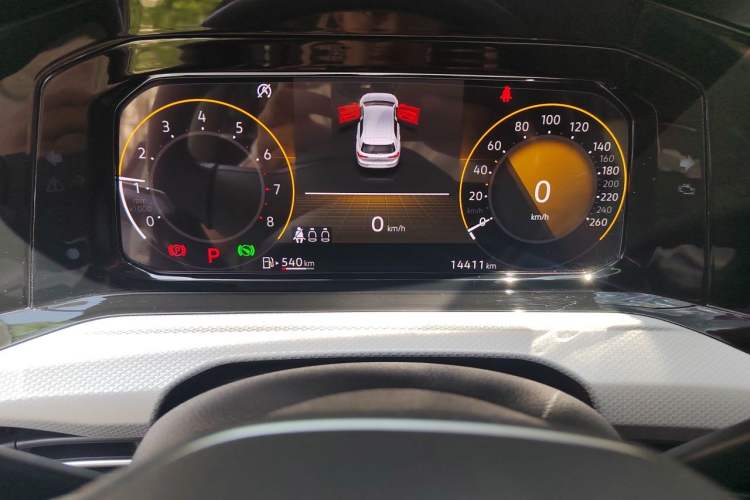 Used Volkswagen Golf 2021 280TSI DSG Pro Odometer Close Up
