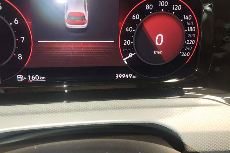 Used Volkswagen Golf 2021 280TSI DSG Pro Odometer Close Up