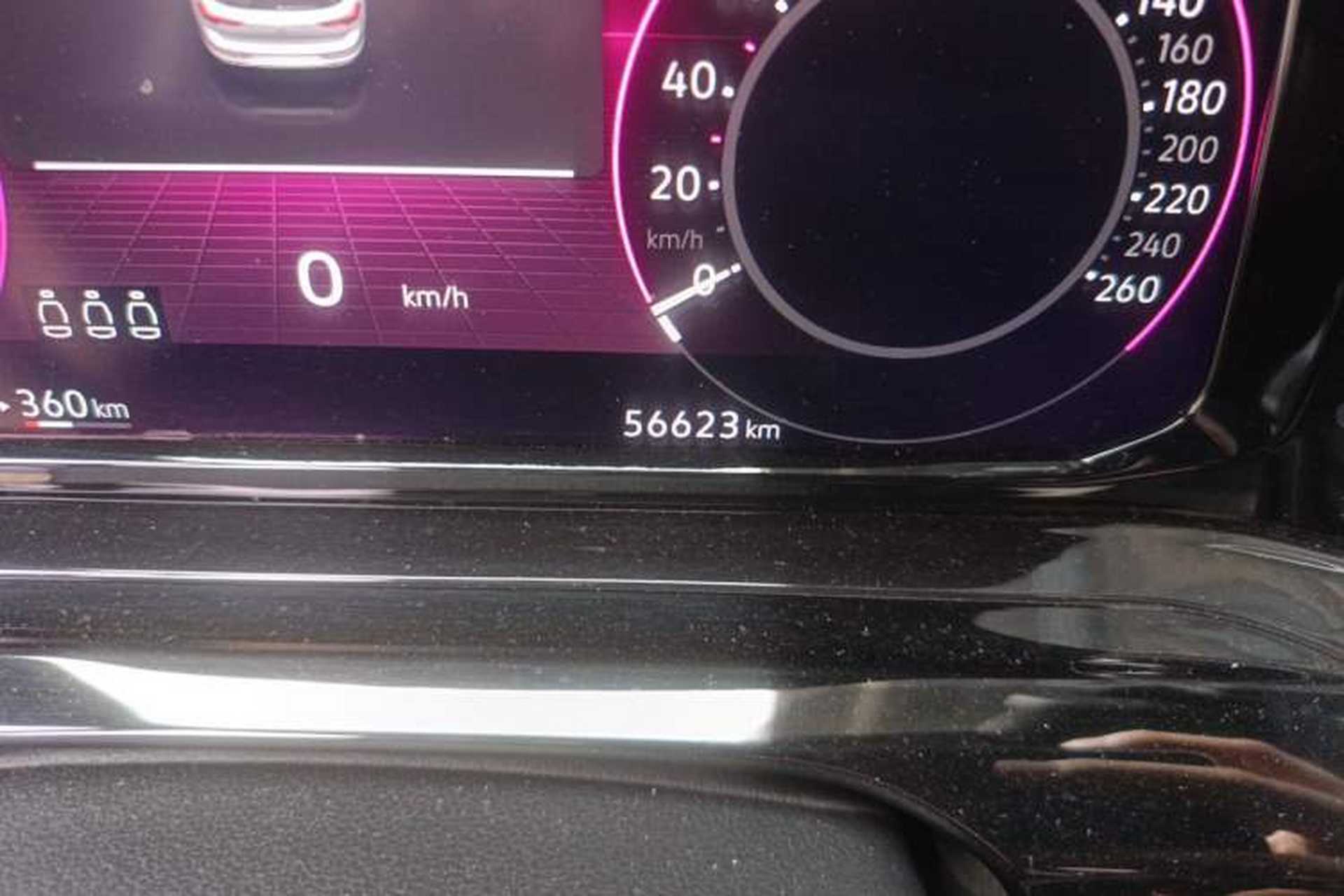 Used Volkswagen Golf 2021 280TSI DSG R-Line Odometer Close Up