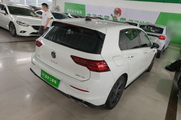 Used Volkswagen Golf 2021 280TSI DSG R-Line Rear Right 45 Deg
