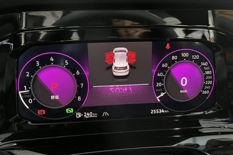 Used Volkswagen Golf 2023 280TSI DSG R-Line Lite Odometer Close Up