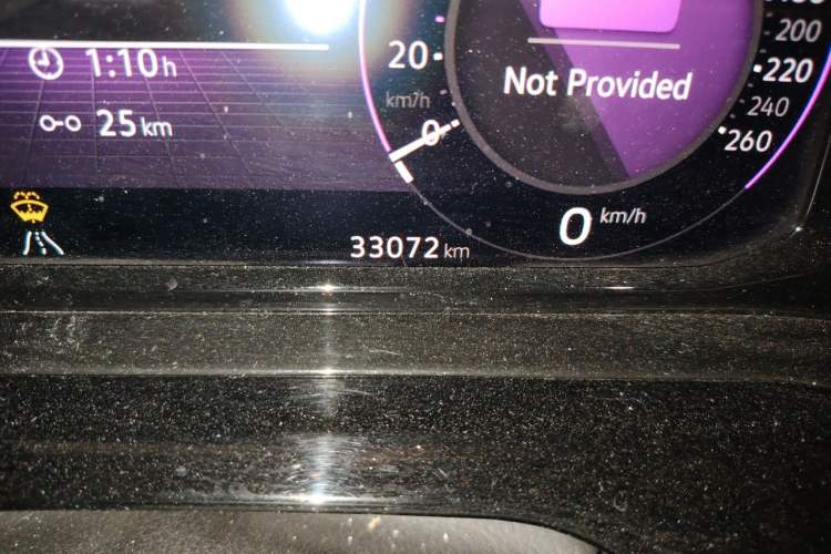 Used Volkswagen Golf 2023 280TSI DSG R-Line Lite Odometer Close Up