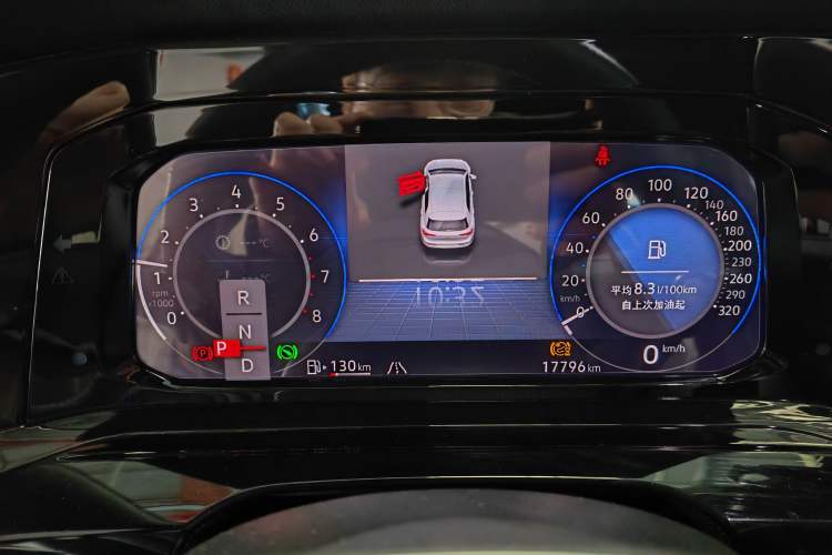 Used Volkswagen Golf 2024 280TSI DSG R-Line 50th Anniversary Edition Odometer Close Up