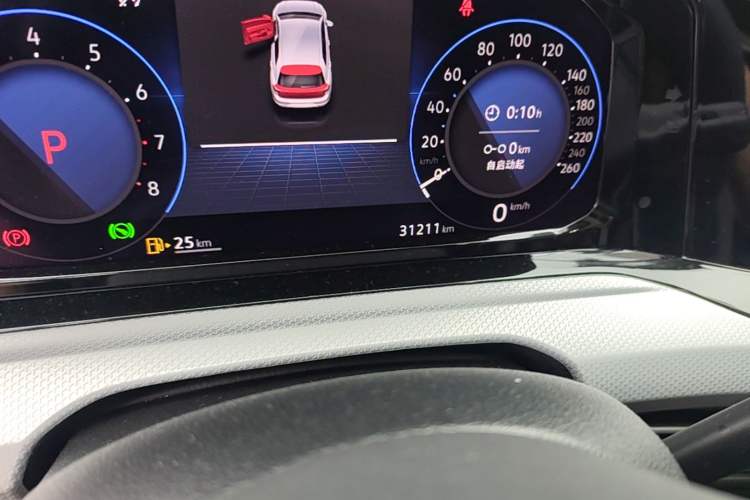 Used Volkswagen Golf 2024 280TSI DSG Pro 50th Anniversary Edition Odometer Close Up